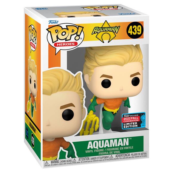 Funko Pop! Heroes Aquaman(Classic) 2022 New York Comic Con NYCC Limited Edition - Picture 4 of 4